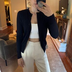 Uniqlo 100% Merino Wool Cardigan - Navy S